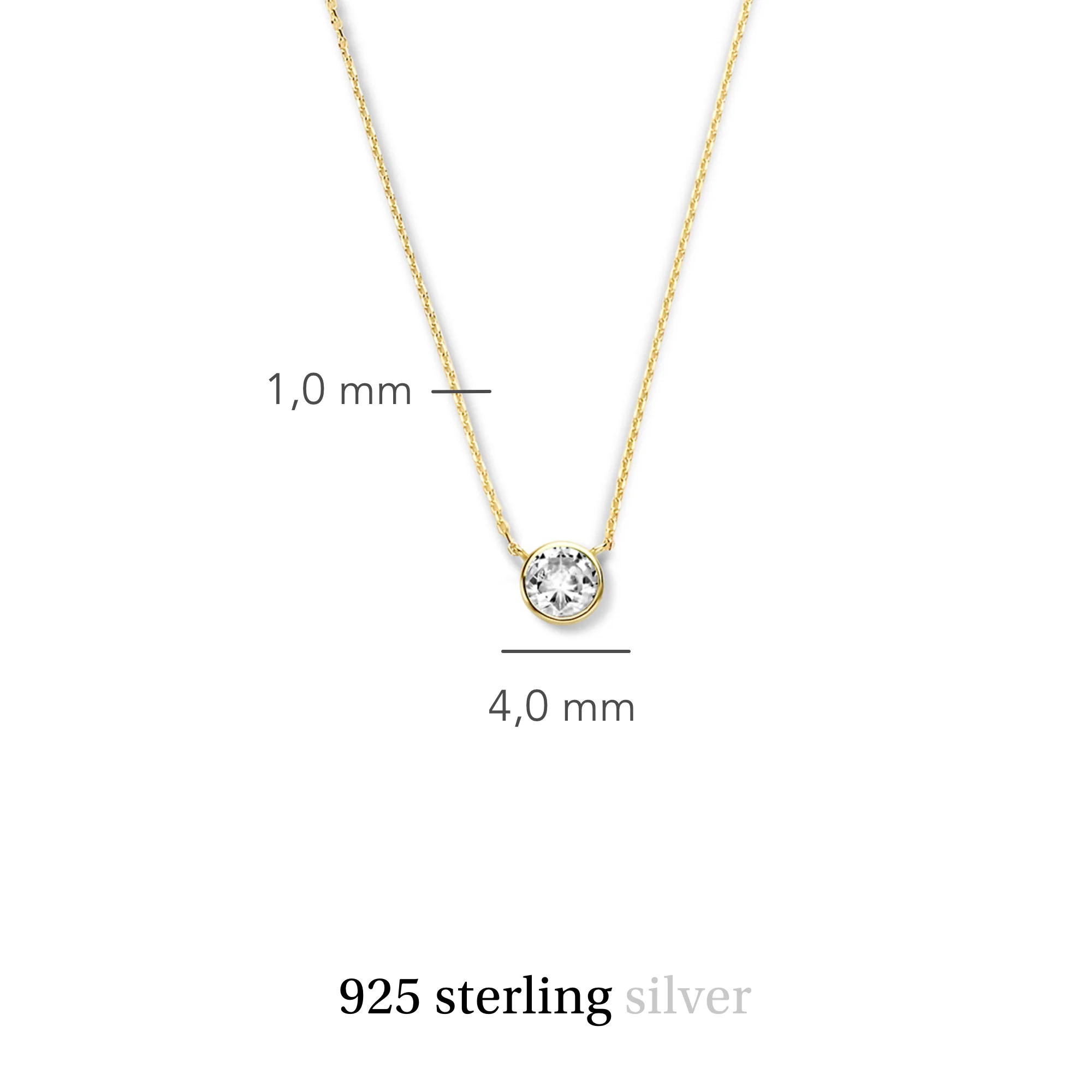 Violet Hamden Venus 925 Sterling Silver Gold-coloured Necklace with Birthstone VH340010-JUN - Image 9
