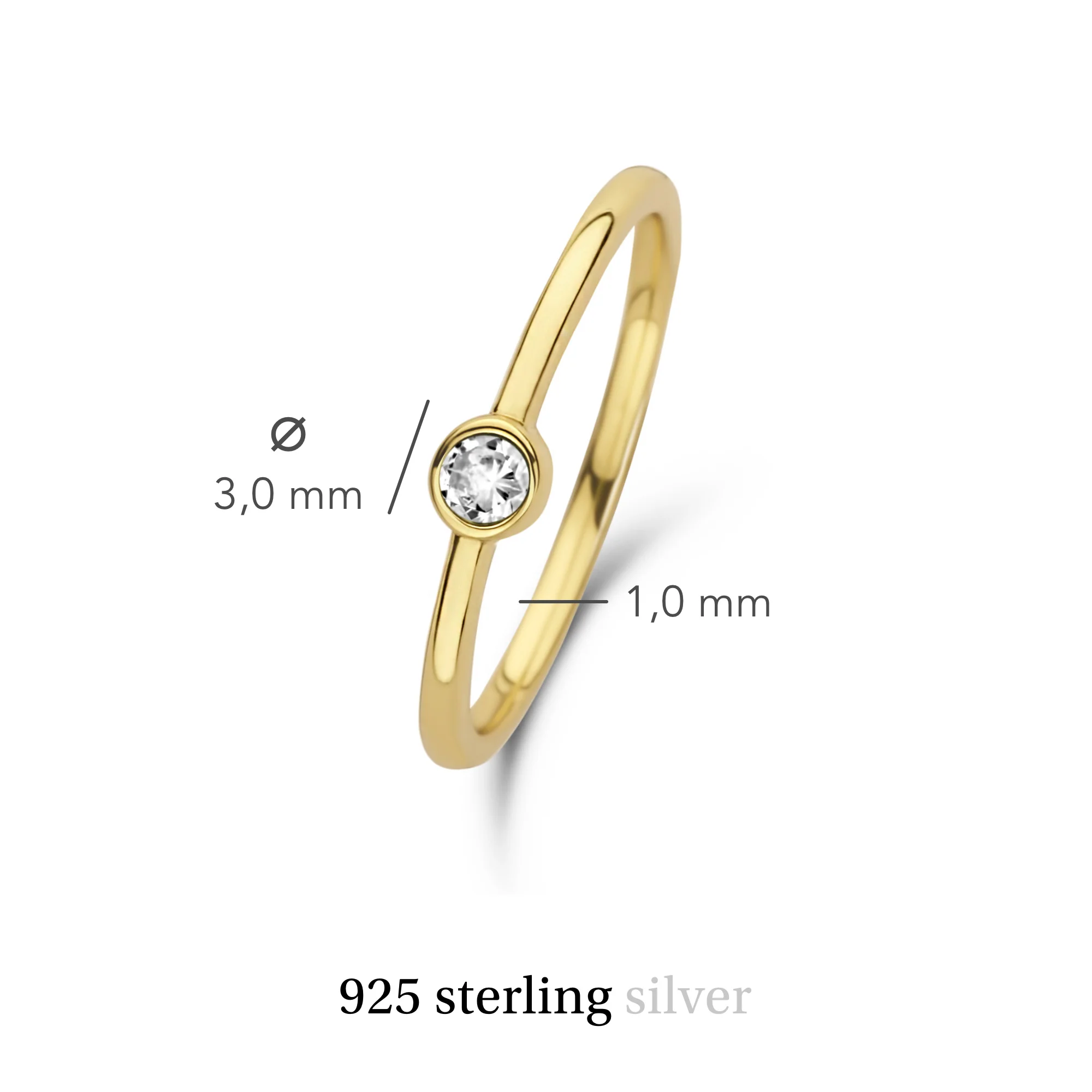 Violet Hamden Venus Goudkleurige Ring Met Geboortesteen VH330008APR-60 - Image 9