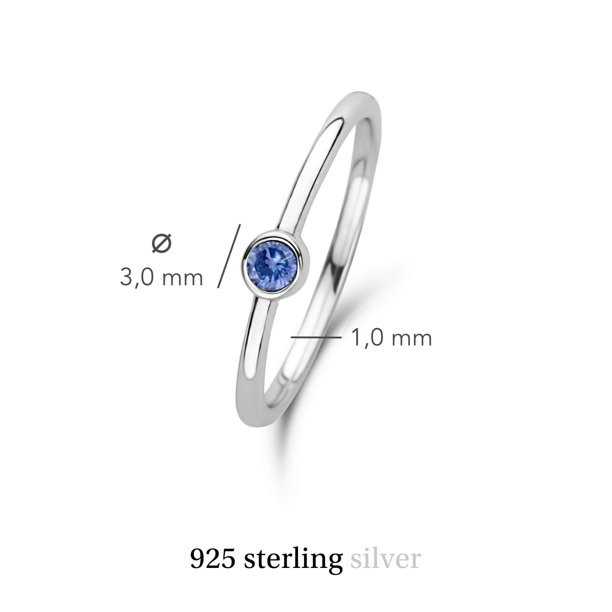 Violet Hamden Venus Silver Ring with Birthstone VH330007JUN-60 - Image 5