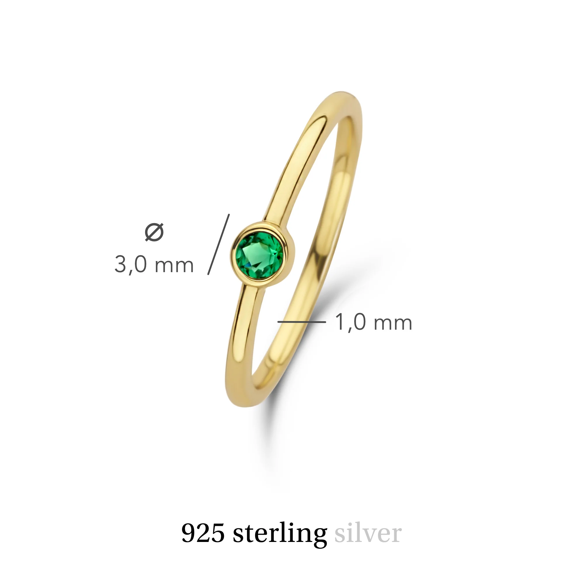 Violet Hamden Venus Goudkleurige Ring Met Geboortesteen VH330008MAY-58 - Image 9