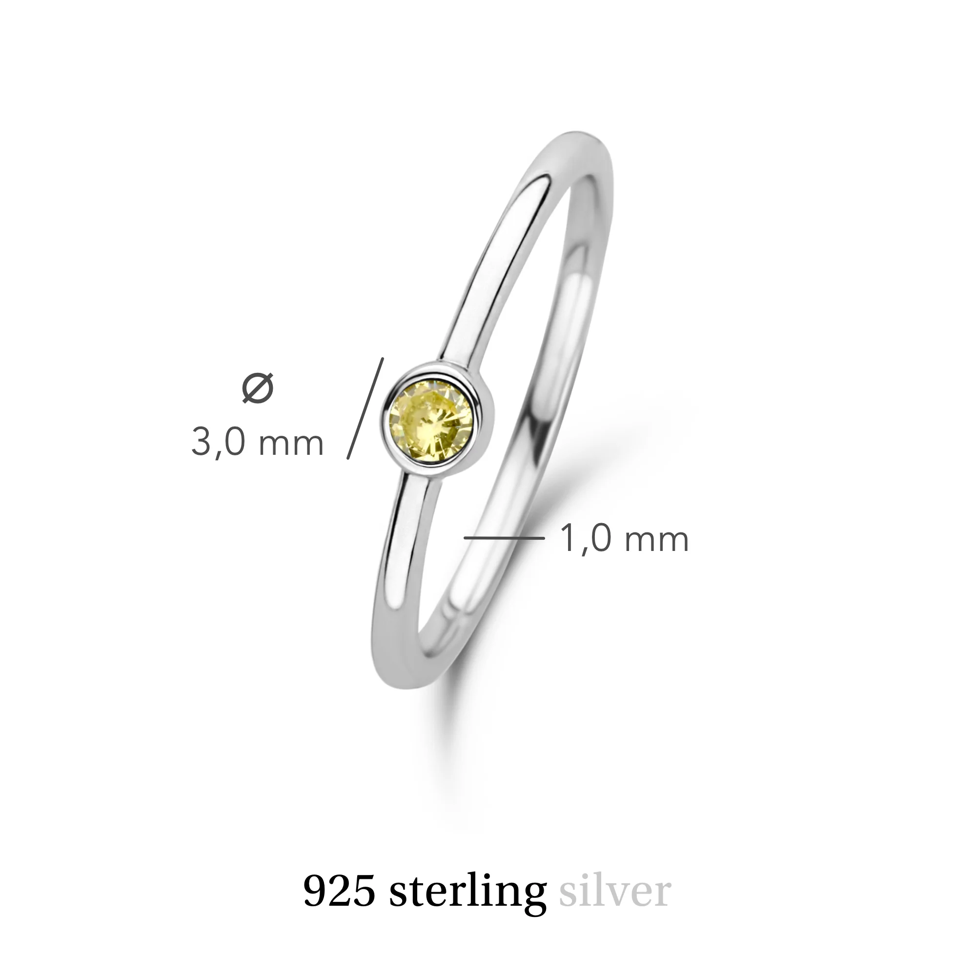 Violet Hamden Venus 925 Sterling Silver Ring with Birthstone VH330007NOV-60 - Image 5