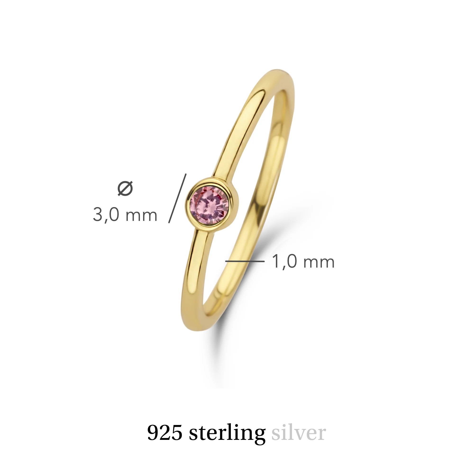 Violet Hamden Venus Goudkleurige Ring Met Geboortesteen VH330008OCT-60 - Image 9